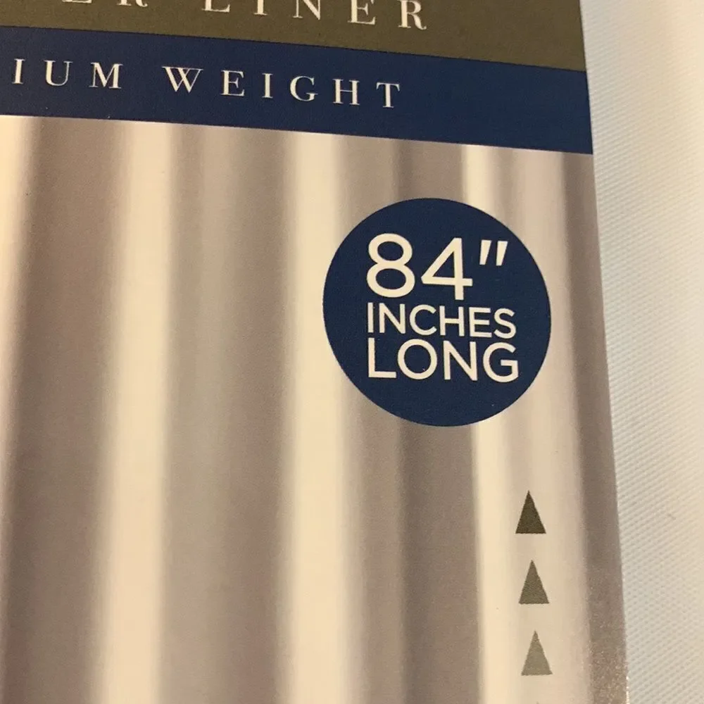 Bath - Bliss shower liner extra long and premium weight NWT